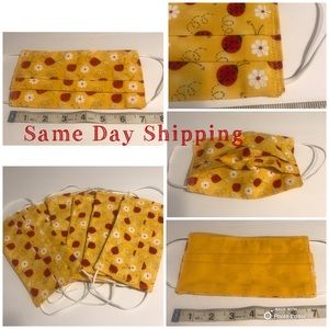 Face Mask Handmade Adult Ladybug Print❤️💛